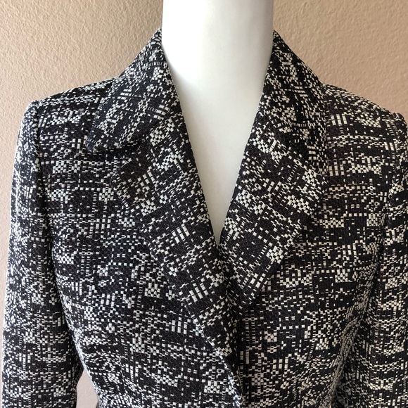 New Etcetera Button Up Brown Tweed Blazer 4 - Picture 2 of 13